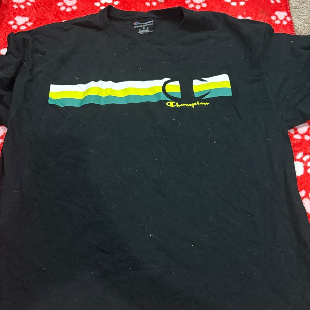 Champion Black Athletic Tee